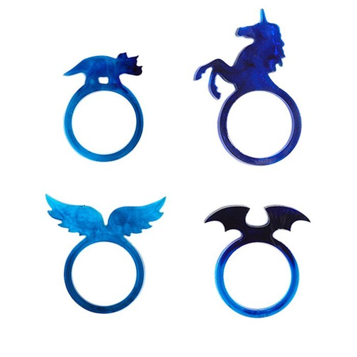 Lychee Dinosaur Devil Wing Ring Mold Jewelry Making Mould Tool DIY Handcraft Gifts
