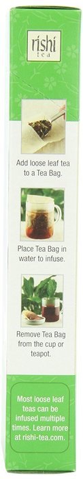Rishi Tea Loose Leaf Paper Tea Filter Bags, 100-Count Box(Pack of 6)