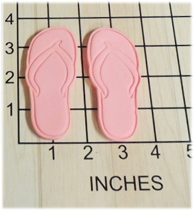 Beach Flipflop Shaped Cookie Cutter and Stamp #1259 N2