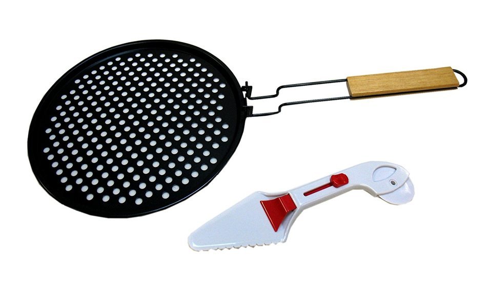 Chefs Basics HW5287 Non Stick Pizza Grill Topper