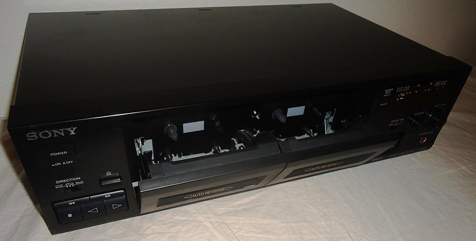 Sony TC-WR445 Dual Cassette Tape Deck - Auto Reverse - DC Servo Controlled Motor High Density Head - Japan 1994 N5