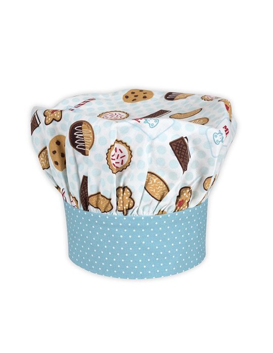 Child's Apron, Chef Hat and Baking Mitt Set - Milk and Cookies Design N6