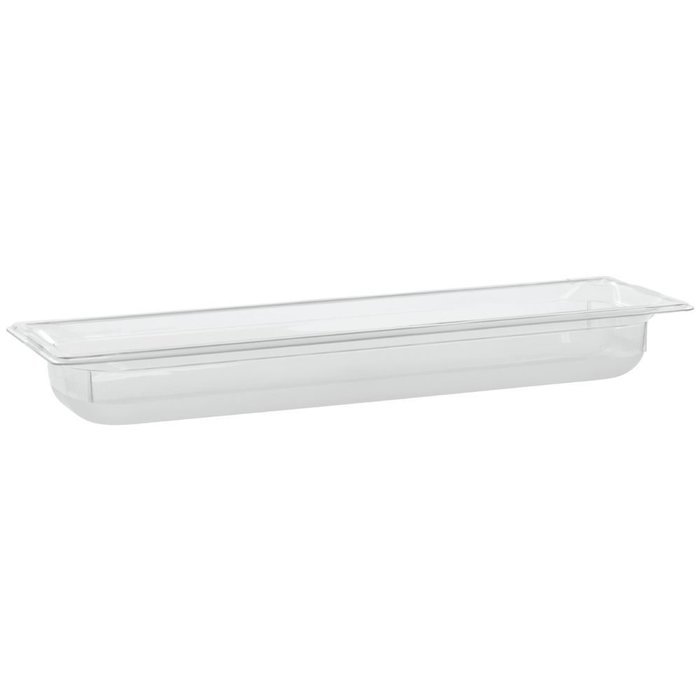 Vollrath 8052410 Super Pan 1/2 Size Plastic Steam Table Pan 2.5"D , Low Temperature, clear