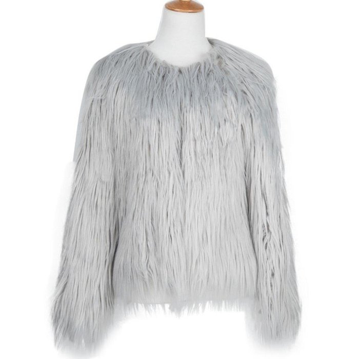 Outerwear,Morecome Womens Warm Faux Fur Fox Coat Jacket Parka Coat N20
