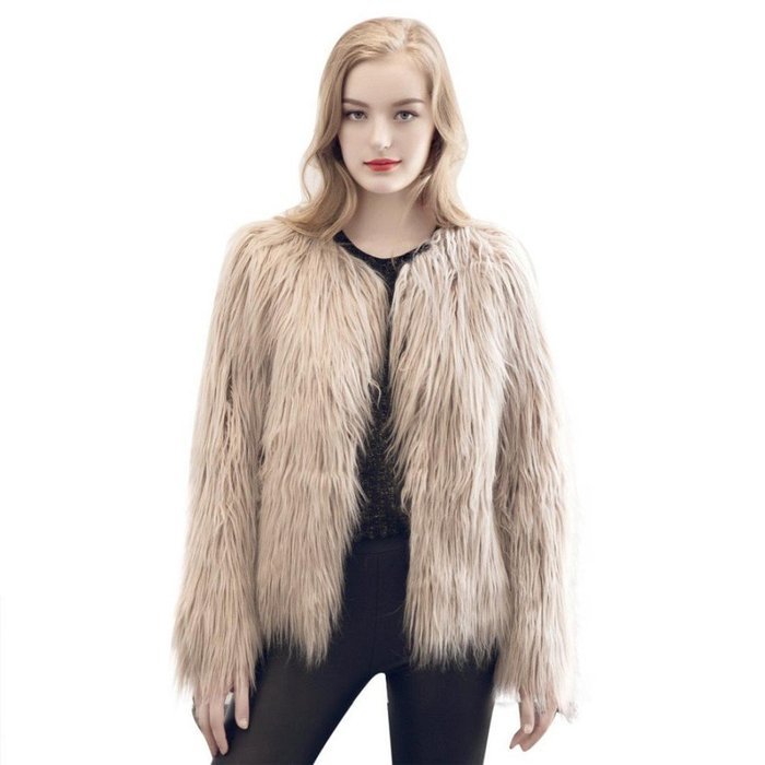 Outerwear,Morecome Womens Warm Faux Fur Fox Coat Jacket Parka Coat N22