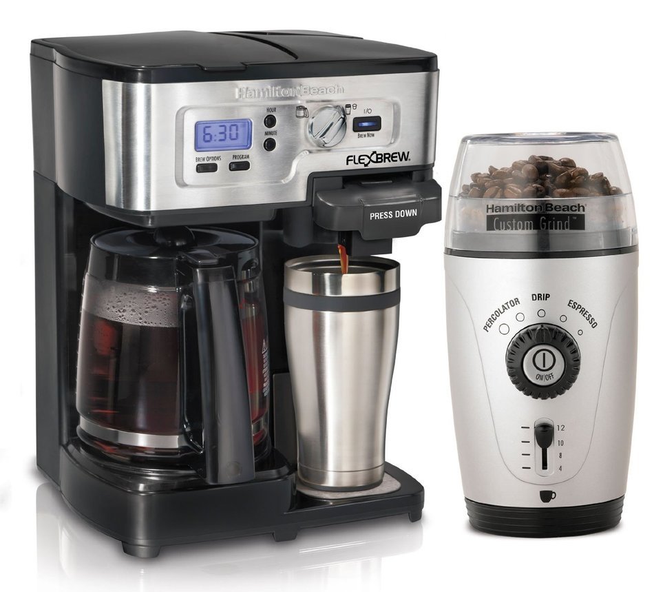 Hamilton Beach 2Way FlexBrew and automatic Grinder | 49983 + 80365 N3