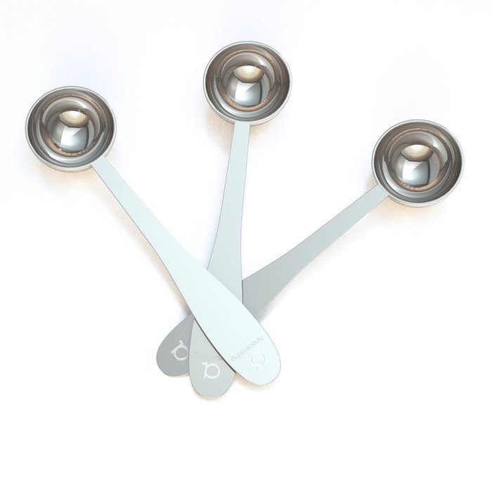 Tea Scoop (Set of 3) - Premium Stainless Steel Measuring Spoons for Loose Leaf Tea, Coffee and More (1.5 tsp) N5