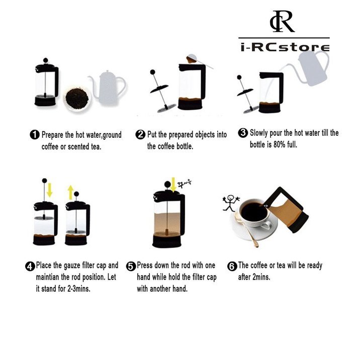 RC Professional Manual Ceramic Burr Coffee Grinder, Hand-crank Coffee Mill, Includes Brush, Black N8
