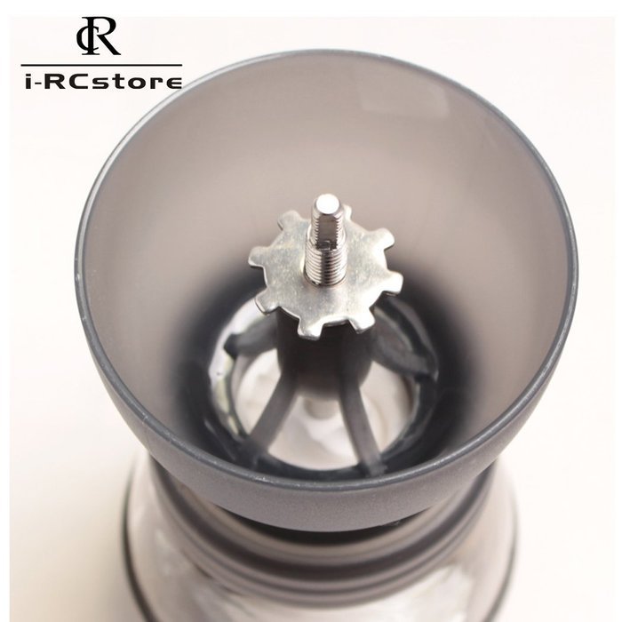 RC Professional Manual Ceramic Burr Coffee Grinder, Hand-crank Coffee Mill, Includes Brush, Black N9