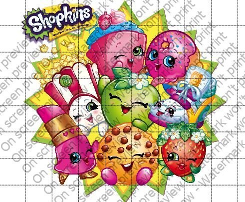 DecoPac Shopkins Licensed Edible Cake Topper N2