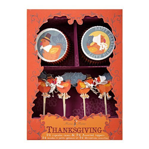 Meri Meri Turkeys with Hats Cupcake Kit