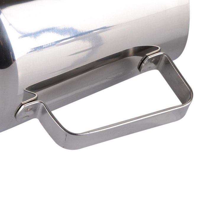 Milk Pitcher, Frothing Pitcher, Gotd Stainless Steel Milk Cup Milk Frothing Pitcher 350ML 12 Oz (Silver) N5