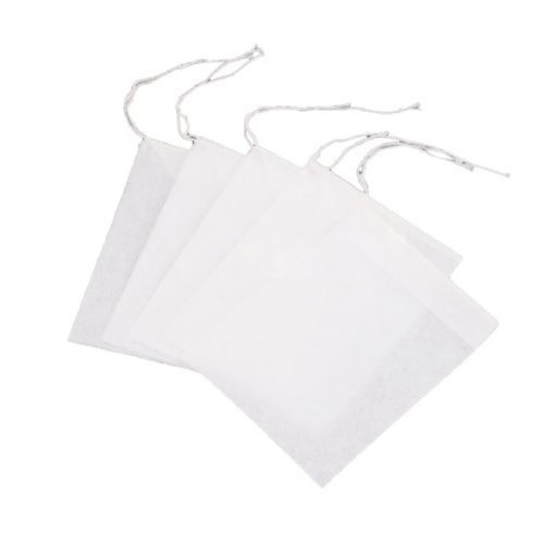 Empty Paper Tea Filter Bags (White,3.5x 4.0 inch,Set of 100) N2
