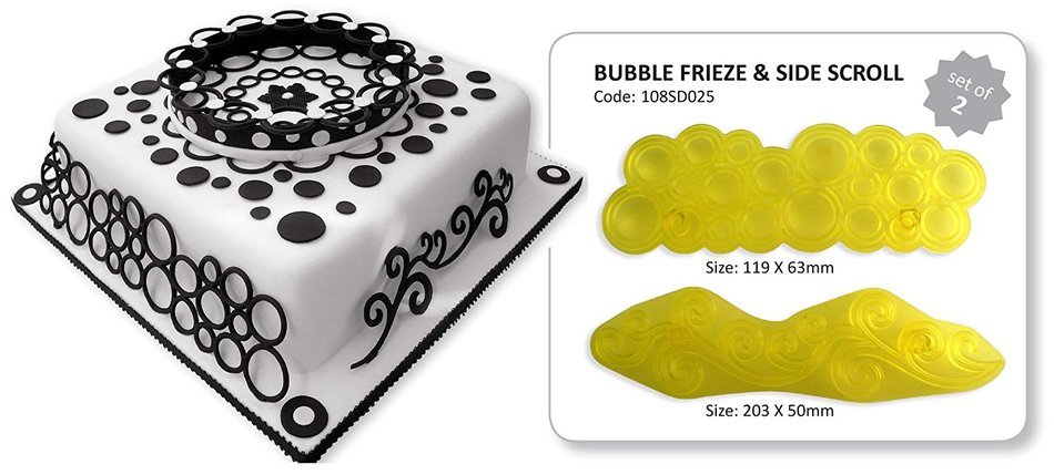 JEM Cutters Bubble Frieze & Scroll Cutter Set