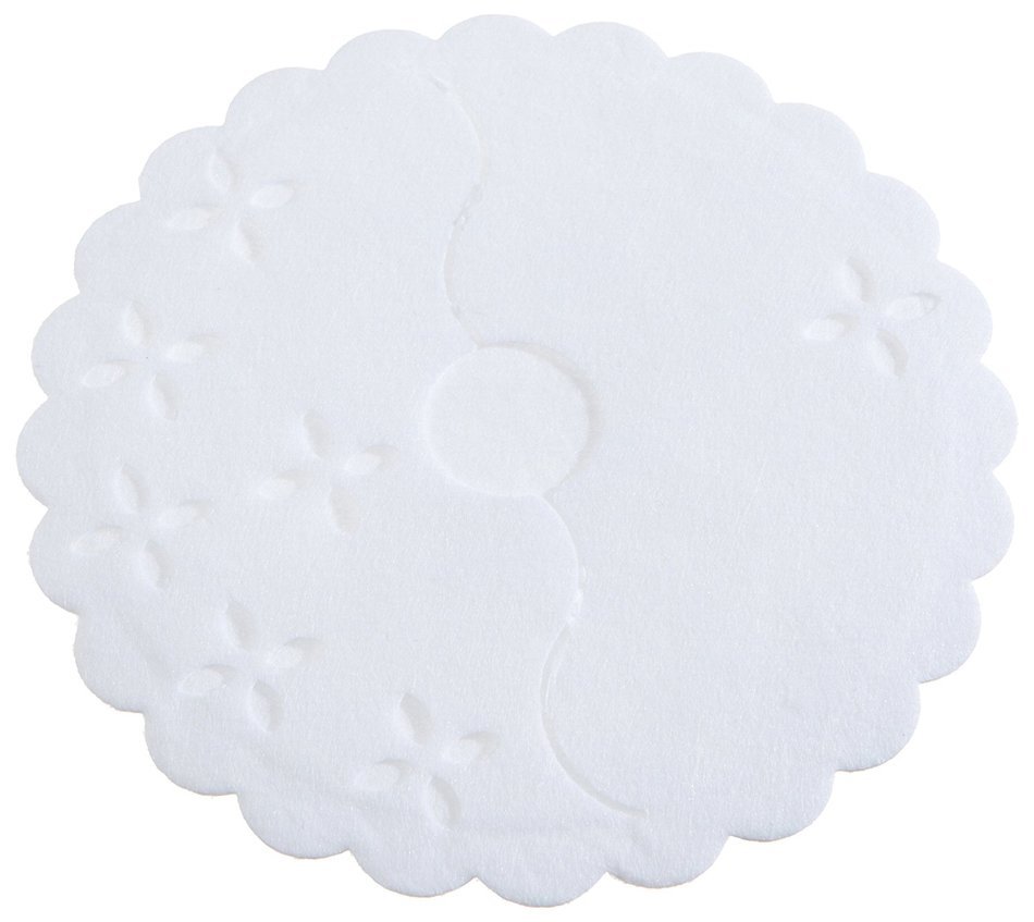 Regency Stem Wraps for the bases of stemmed glasses, 12 White Disposable Fabric Covers