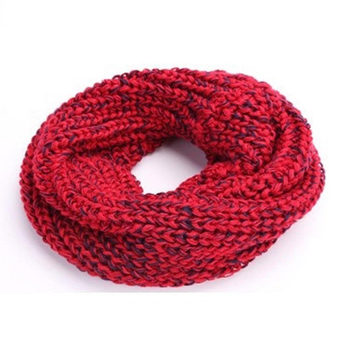 Morecome Autumn Winter Boys Girls Scarf O Ring Neck Keep Warm Scarves (Pink) N8