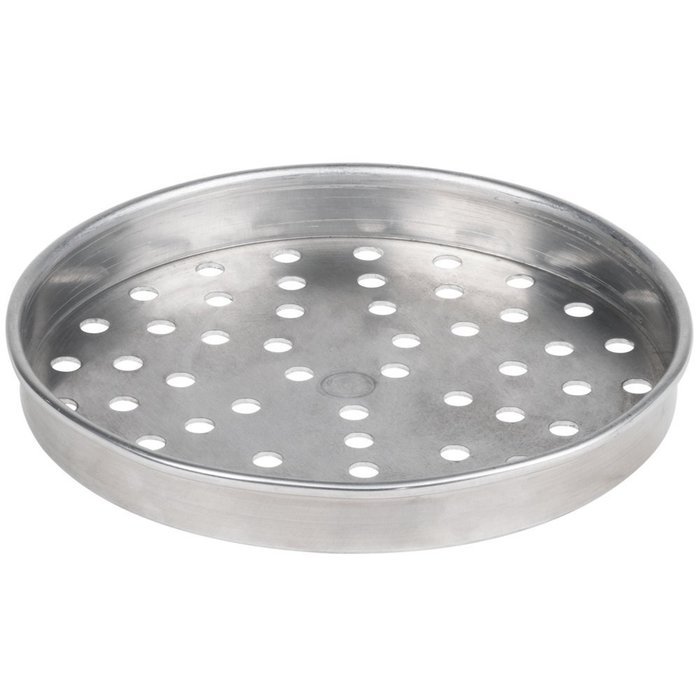 American Metalcraft HATP10 10" Heavy Weight Aluminum Wide Rim Pizza Pan N2