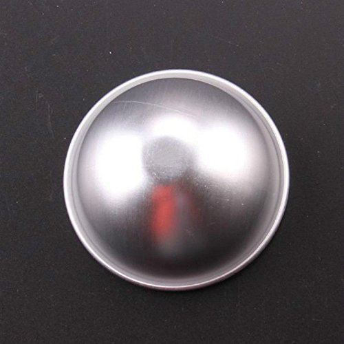 Hot DIY 2pcs 3D Ellipsoid Ball Stainless Steel Sphere Bath Bomb Cake Pan Baking Pastry Mould 2zise (5.5CM) N6