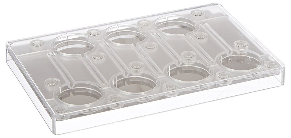 Fat Daddio's PCMM-08 7-Piece Lollipop Chocolate and Candy Mold Tray Set
