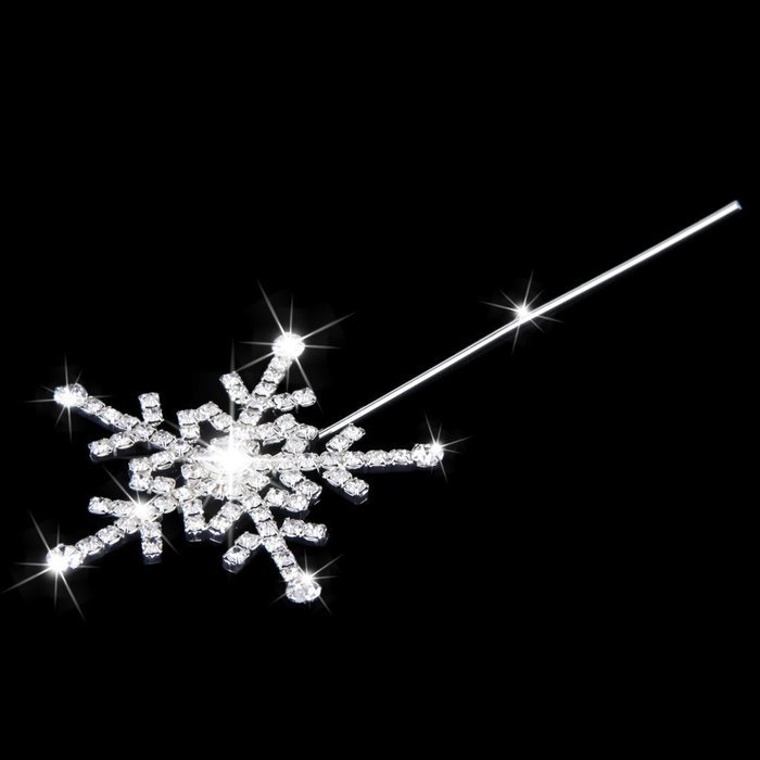 Rhinestone Snowflake Cake Topper Wedding Anniversary Decoration N7