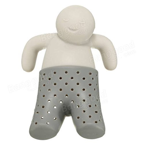 Saver Lazy Man Shape Infuser Teapot Cute Tea Strainer Silicone Coffee Tea Strainer N2
