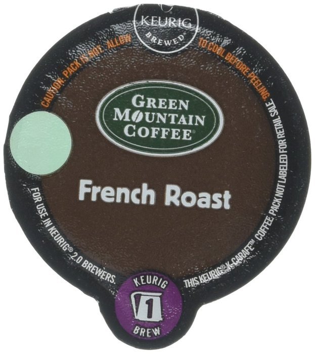 Keurig 2.0 K-Carafe Green Mountain Coffee French Roast Dark Roast Coffee 8 Count Box N2