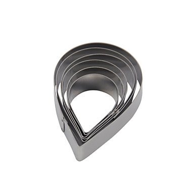 Sher FOUR-C Stainless Steel Rose Drop Flower Cutter Fondant Sugar Craft Cupcake Mold Baking Moulds Cookie Decorating... N3