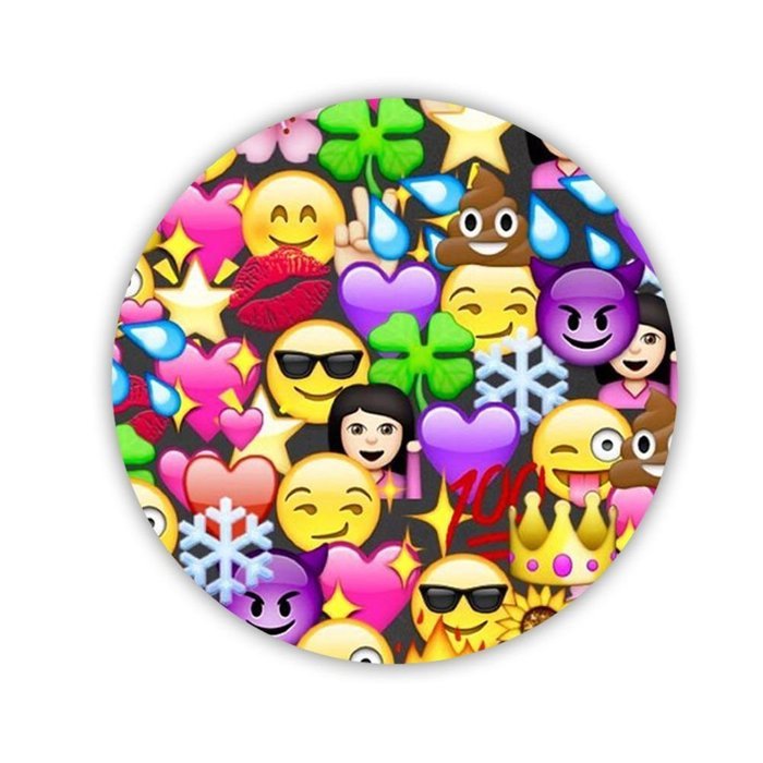 Generic Durable Made By Mdf Printed Emoji 1 Coaster N9