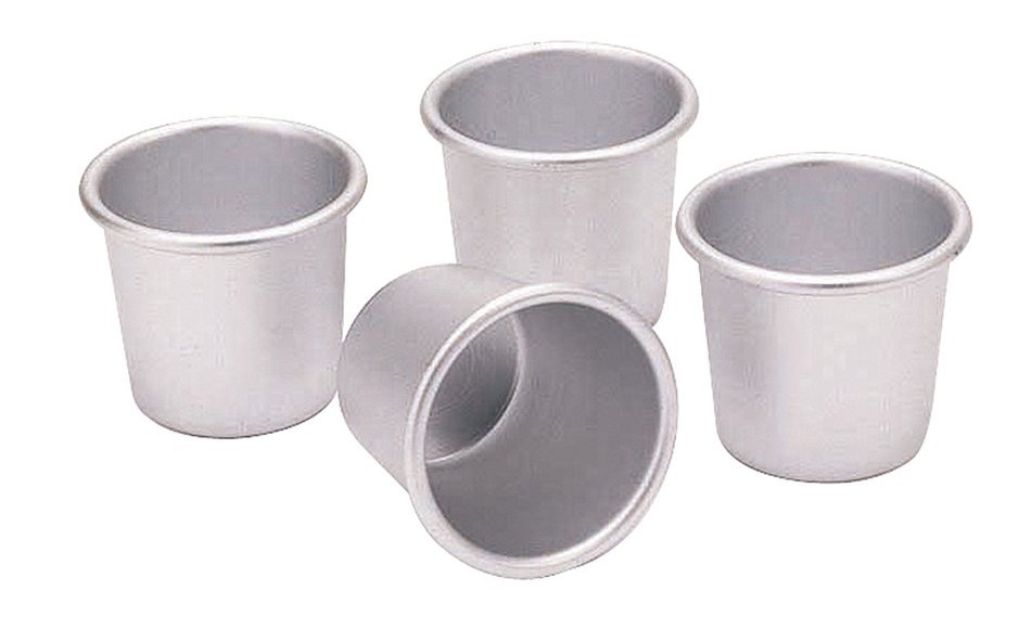 KitchenCraft Set of 4 Anodised 6.5cm/2.5" diameter Dariol Moulds KCDARIOL N3