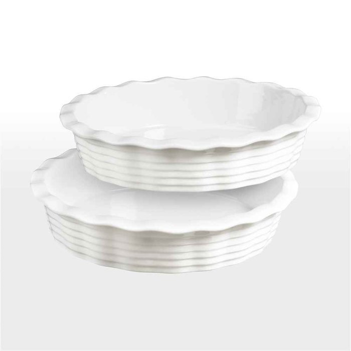 Set of Two 9 Inch Porcelain Pie Pans