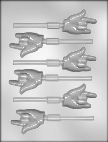 CK Products 2-1/4-Inch "I Love You" Sign Language Sucker Chocolate Mold