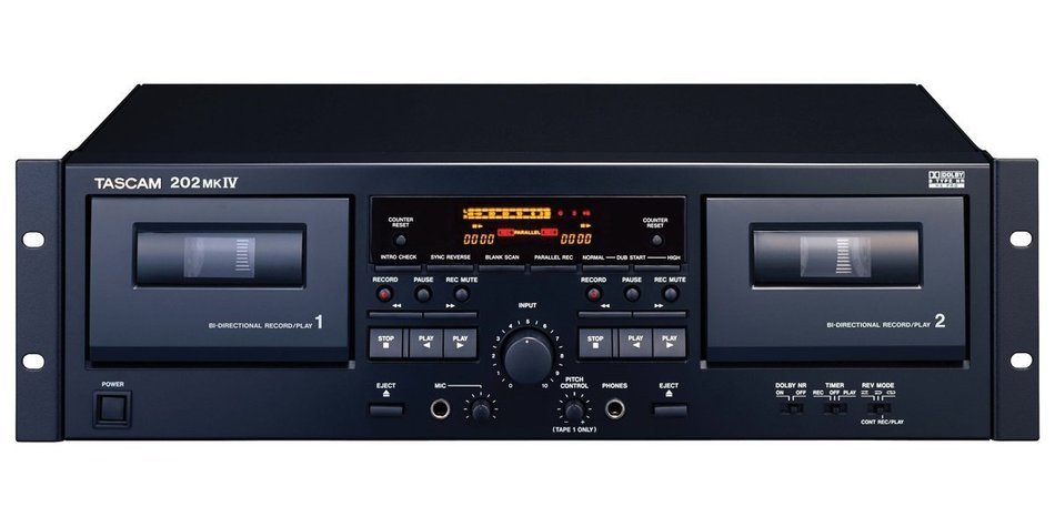 Tascam 202MKIV Dual Well Cassette Deck