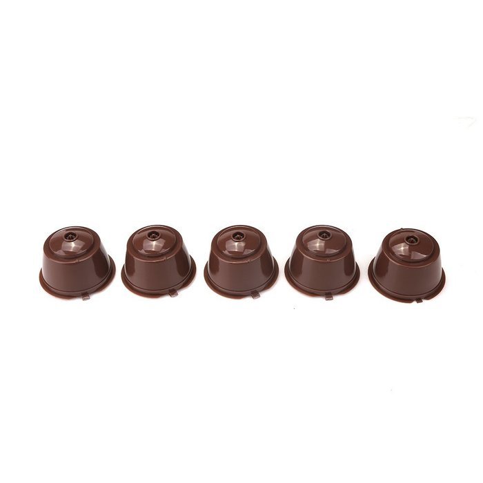 CISNO 5pcs/pack Refillable Coffee Capsules For Dolce Gusto | Compatible with Mini Me, Genio, Piccolo, Esperta... N7