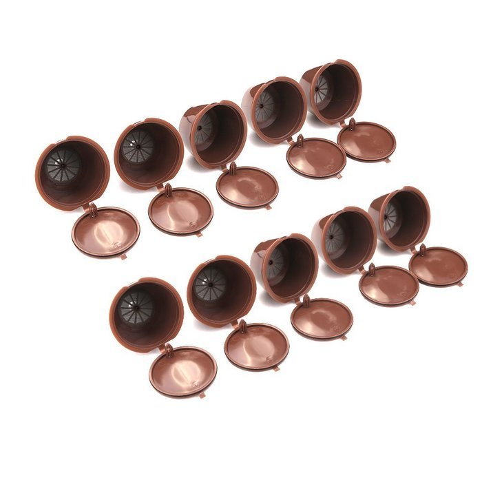 CISNO 5pcs/pack Refillable Coffee Capsules For Dolce Gusto | Compatible with Mini Me, Genio, Piccolo, Esperta... N9