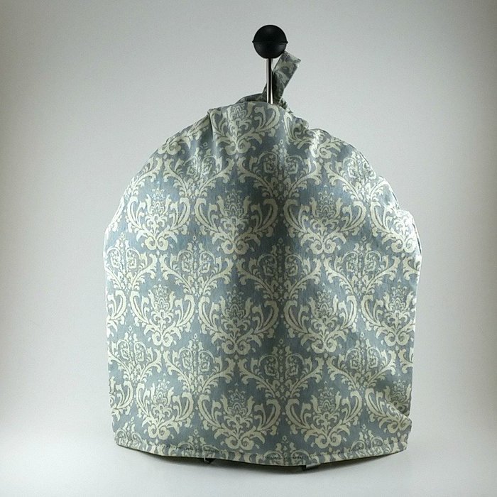 Blue Brocade, French Press Cozy Cover, 8 cup, Insulated, Handmade Coffee Gift