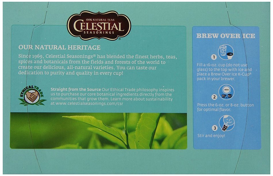 Celestial Seasonings Lemon Zinger Herbal Tea, K-Cup Portion Pack for Keurig K-Cup Brewers, 24-Count N25