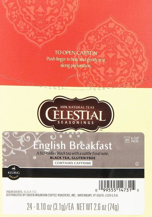 Celestial Seasonings Lemon Zinger Herbal Tea, K-Cup Portion Pack for Keurig K-Cup Brewers, 24-Count N28