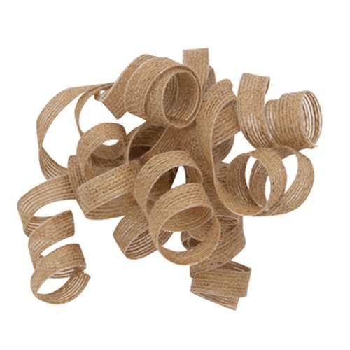 The Gift Wrap Company AMZ19078 12 Count Jute Curly Ribbon Bows, Straw, Tan N3
