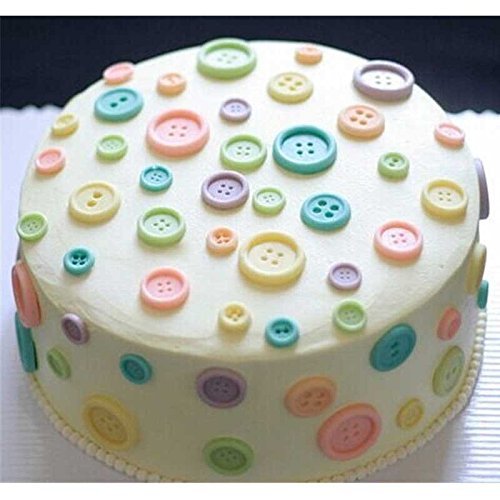 (Artlalic) Button Shape Chocolate Moulds Cake Cookie Mold Silicone Chocolate Mold DIY N3