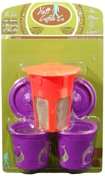 Premium Reusable K-Carafe and K-Cup Coffee Filters Pod Combo for Keurig 2.0, K200, K300, K400, K500 Series N3