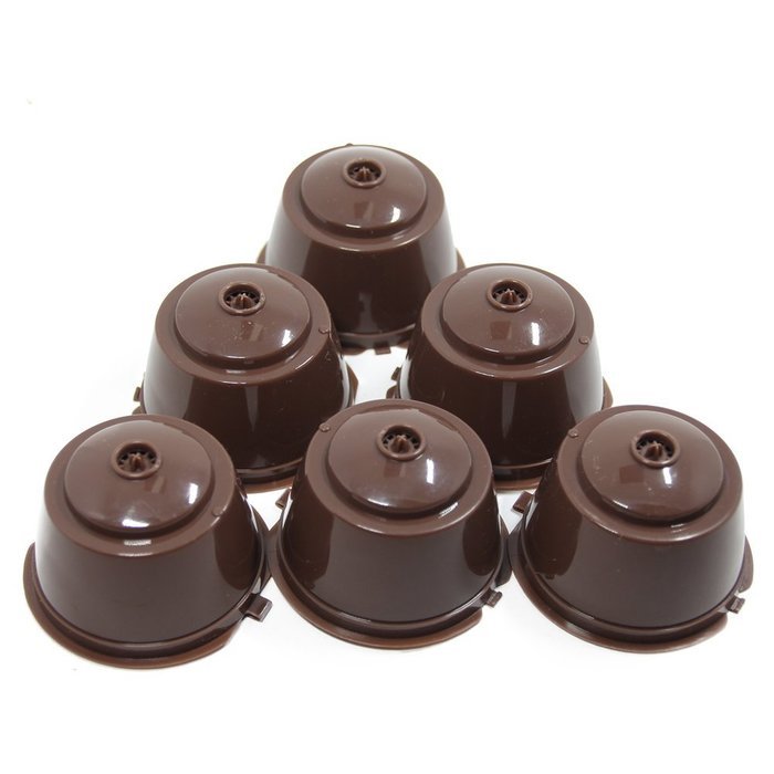 RECAPS 6 Cups/Pack Refillable Dolce Gusto Coffee Capsule Refilling More Than 200 Times Reusable Dolce Gusto Coffee... N8