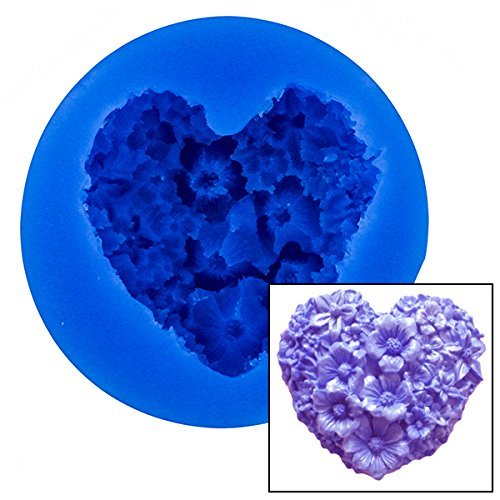 Floral Heart Mold by First Impressions Molds N2