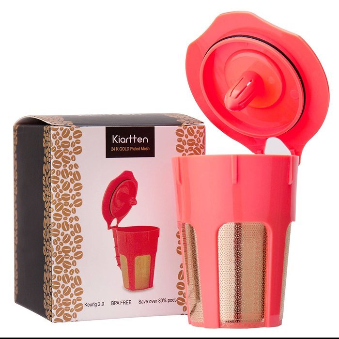 Kiartten Reusable K cups for Keurig 2.0: K200, K300, K400, K500 Series (1) N4