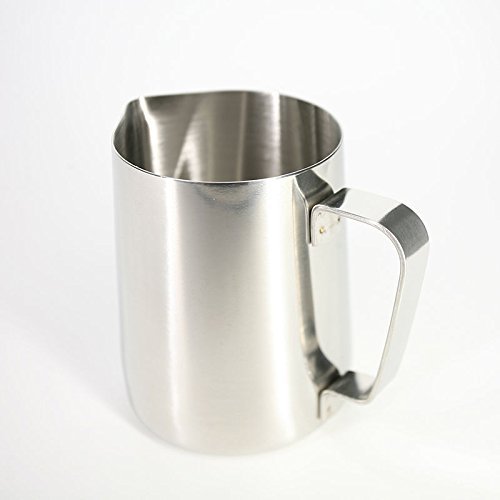 XIDAJE Stainless Steel Milk Pitcher Suitable for Coffee, Latte & Frothing Milk (12 Oz / 350ml) N2