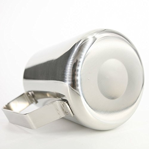XIDAJE Stainless Steel Milk Pitcher Suitable for Coffee, Latte & Frothing Milk (12 Oz / 350ml) N3