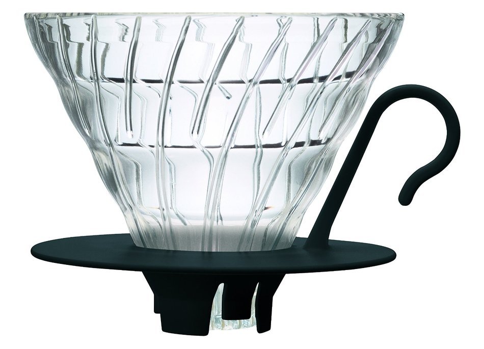 Hario VDGN-02B V60 New Glass Coffee Dripper 02, Black N5
