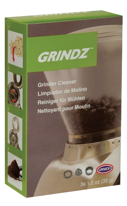 Urnex Grindz Professional Coffee Grinder Cleaning Powder, 3 Single Use Packets N2