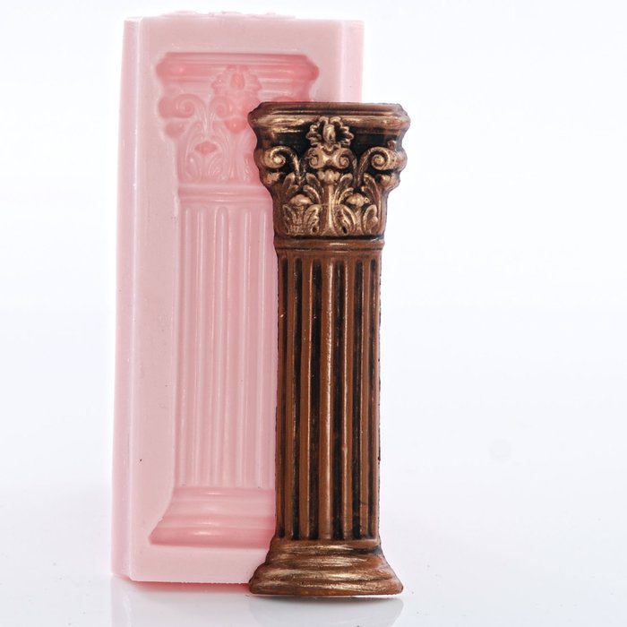 Roman Column Silicone Mold Food Safe Chocolate, Fondant, Candy, Craft or Jewelry Mold Resin, Clay, Flexible and... N4