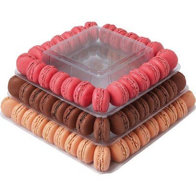 9 Tier Square Macaron Tower Macaron Stand to Hold 210 Macarons N3