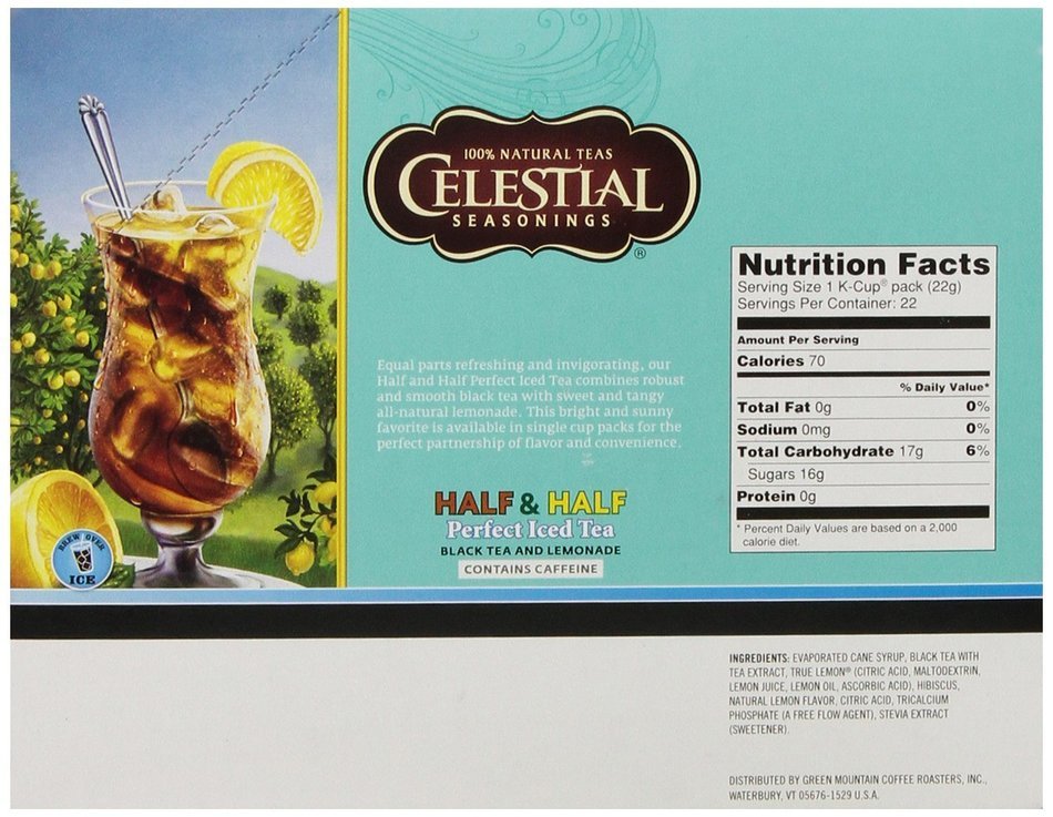 Celestial Seasonings Lemon Zinger Herbal Tea, K-Cup Portion Pack for Keurig K-Cup Brewers, 24-Count N31